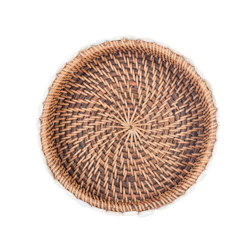 Tray Rattan Marley with Shell