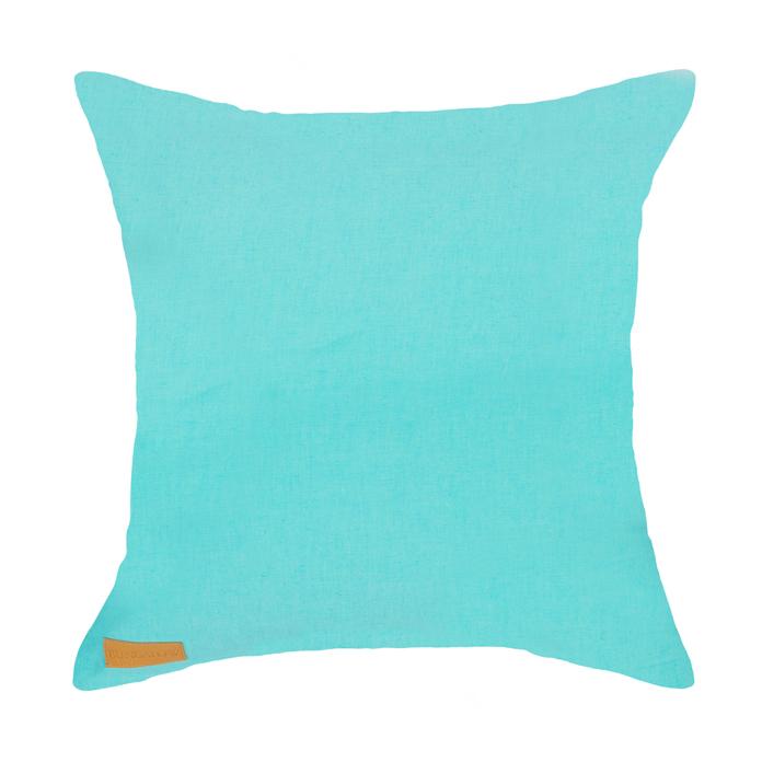 Aqua Half Moon Shibori - 55 x 55 cm
