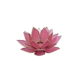 Candle Holder Capiz Lotus pink small